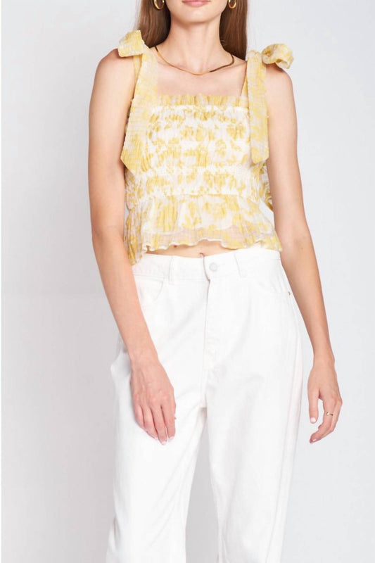 En Saison - Audrey Smocked Top