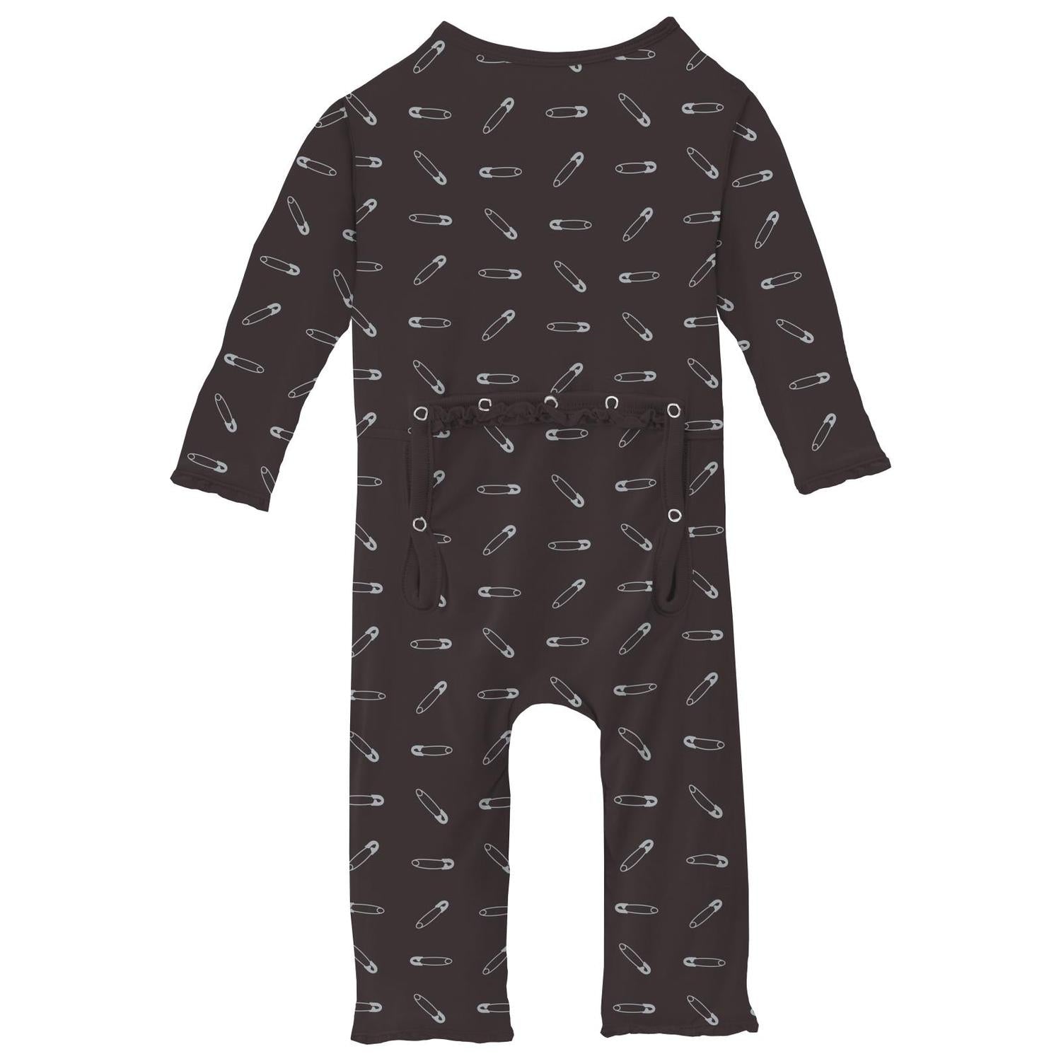 Kickee - Kids' Muffin Ruffle Coverall with 2 Way Zipper