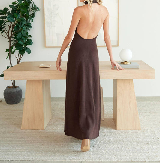 We Wore What - Open Back Halter Dress