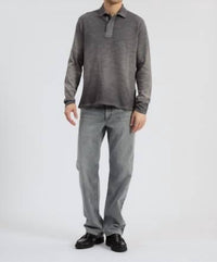 Rag & Bone - Washed Flame Long Sleeve Rugby Polo