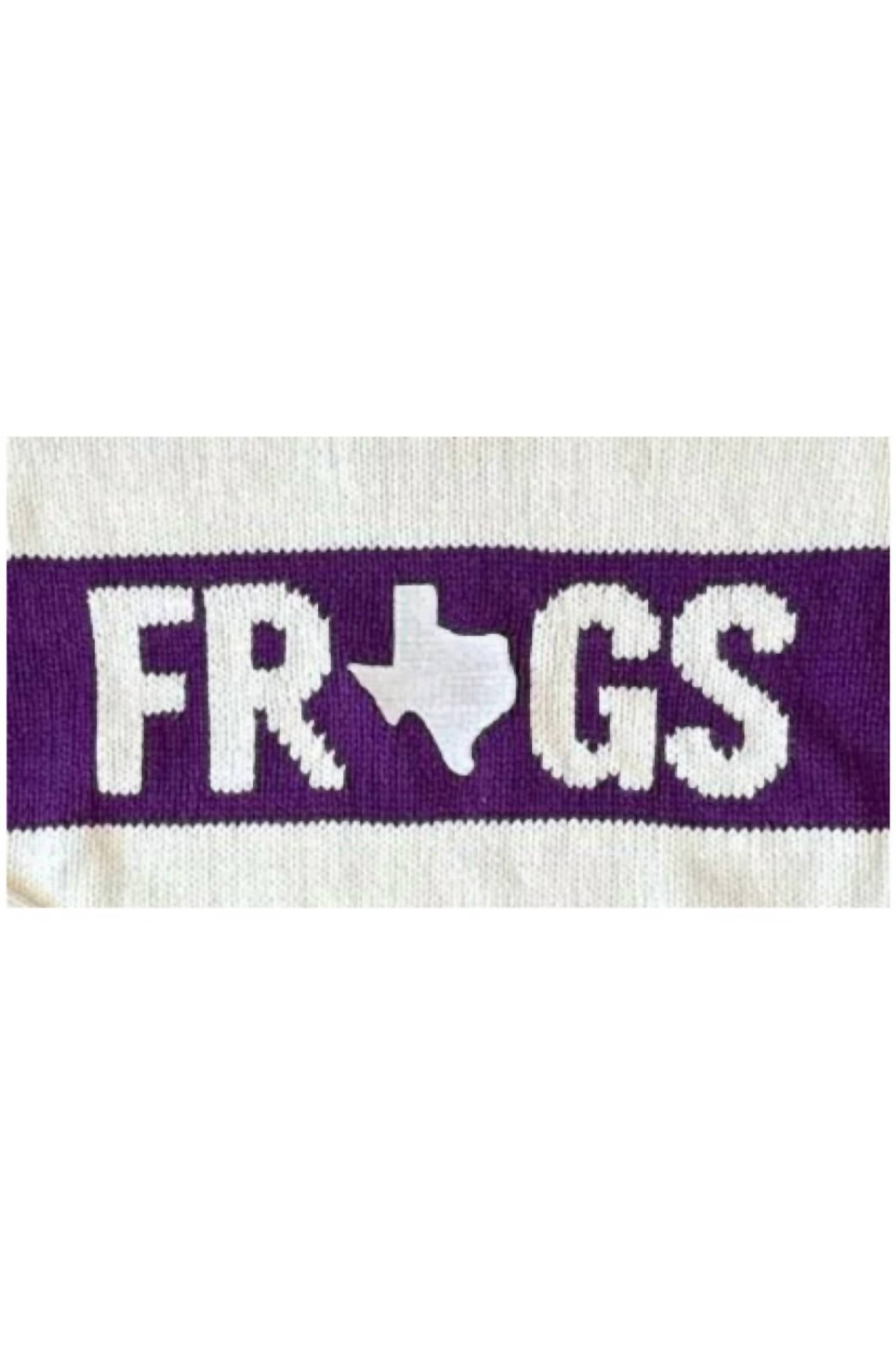 Ellsworth + Ivey - Women's Frogs Varsity Stripe Sweater