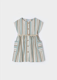 Mayoral - Button Stripe Dress For Girls