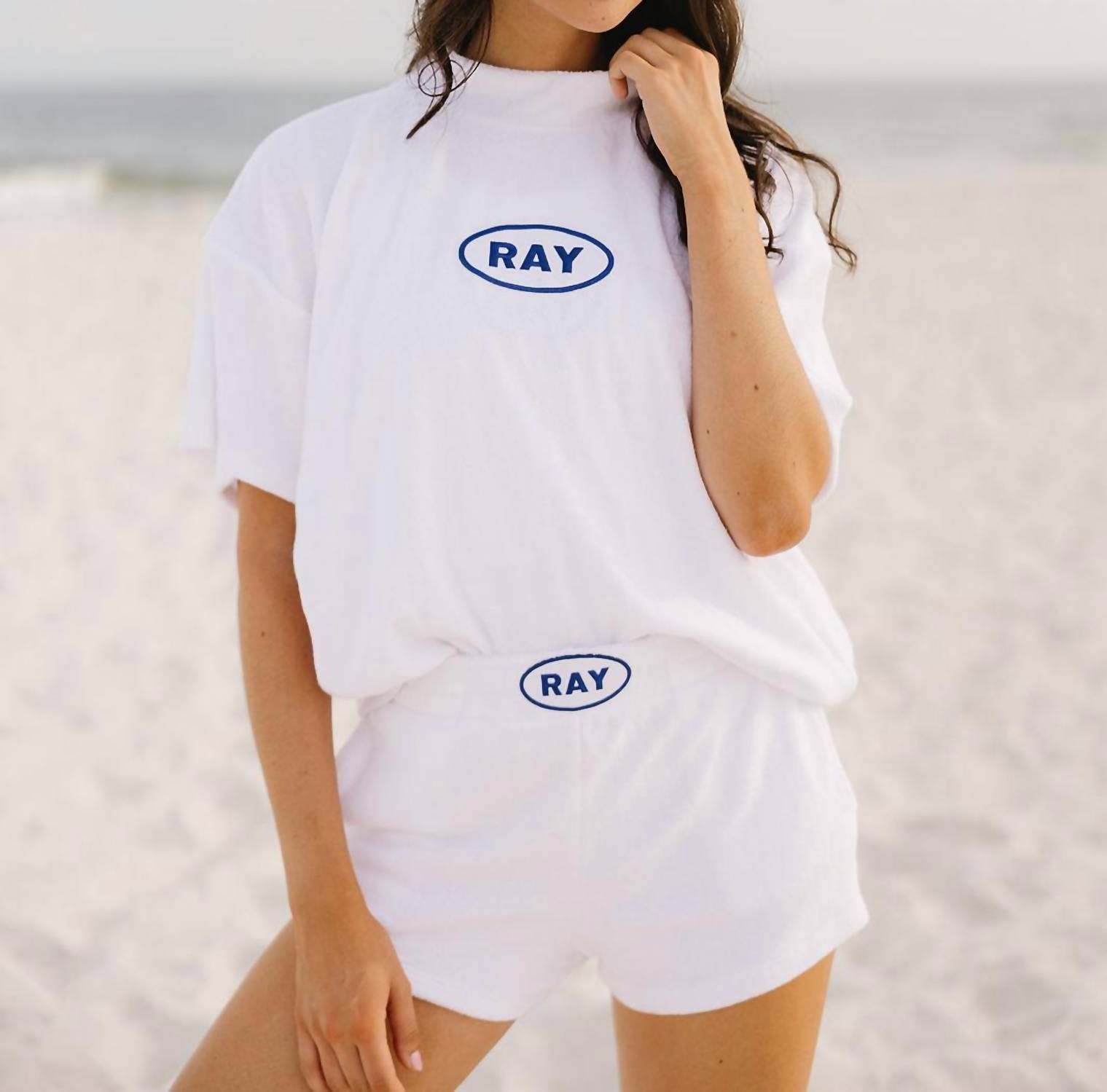 Ray The Brand - Short Sleeve Towel Terry Sweatshirt
