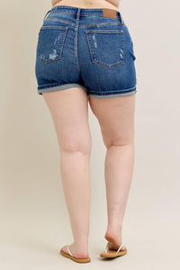 Judy Blue - Cell Phone Pocket Mid Rise Dad Short