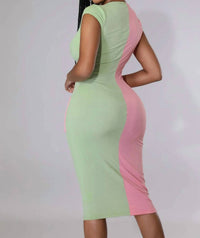 Good Time Usa - Entitled Color Block Sleeveless Mini Dress