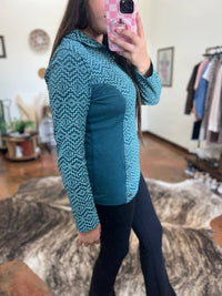 Powder River - Arctic Aztec Pullover Top
