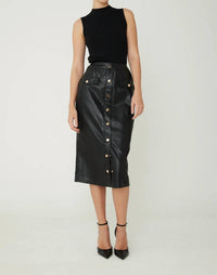 Js71 - Mackenzie Mixed Media Midi Dress
