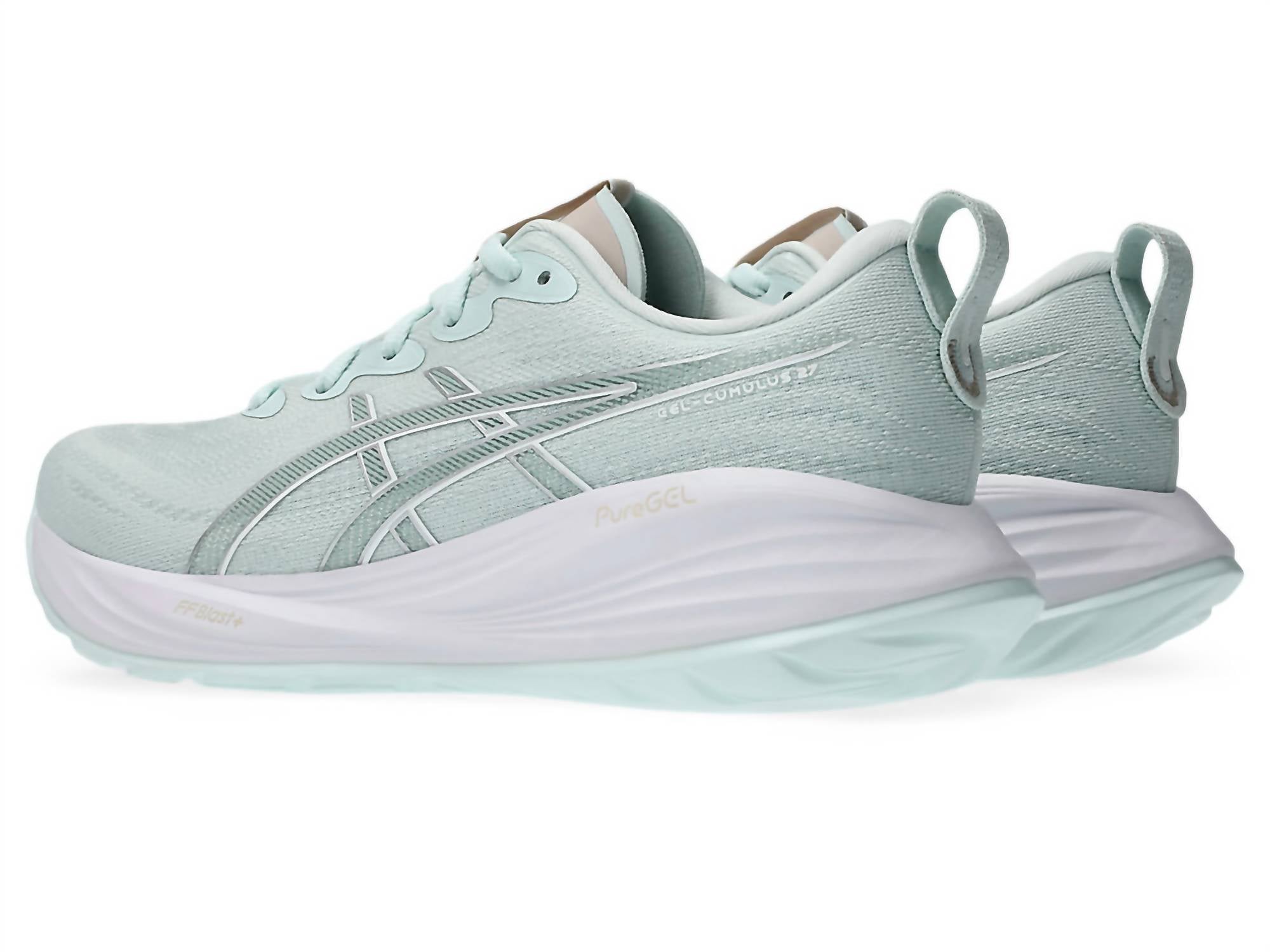 ASICS Women's Gel-cumulus 27 Running Shoes in pure aqua white 1 - women's shoe - alternate view