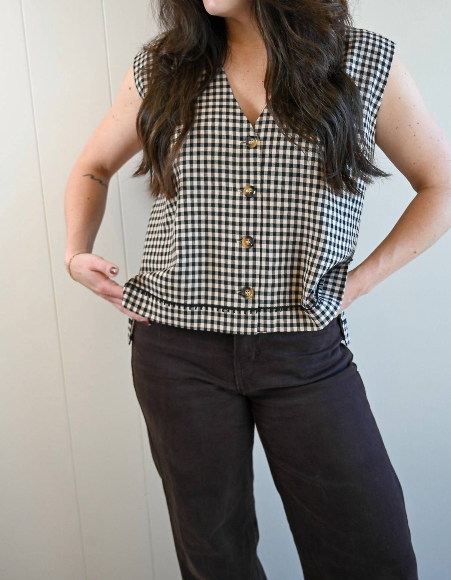 Frnch - Women's Egan Avenue Gingham Vest