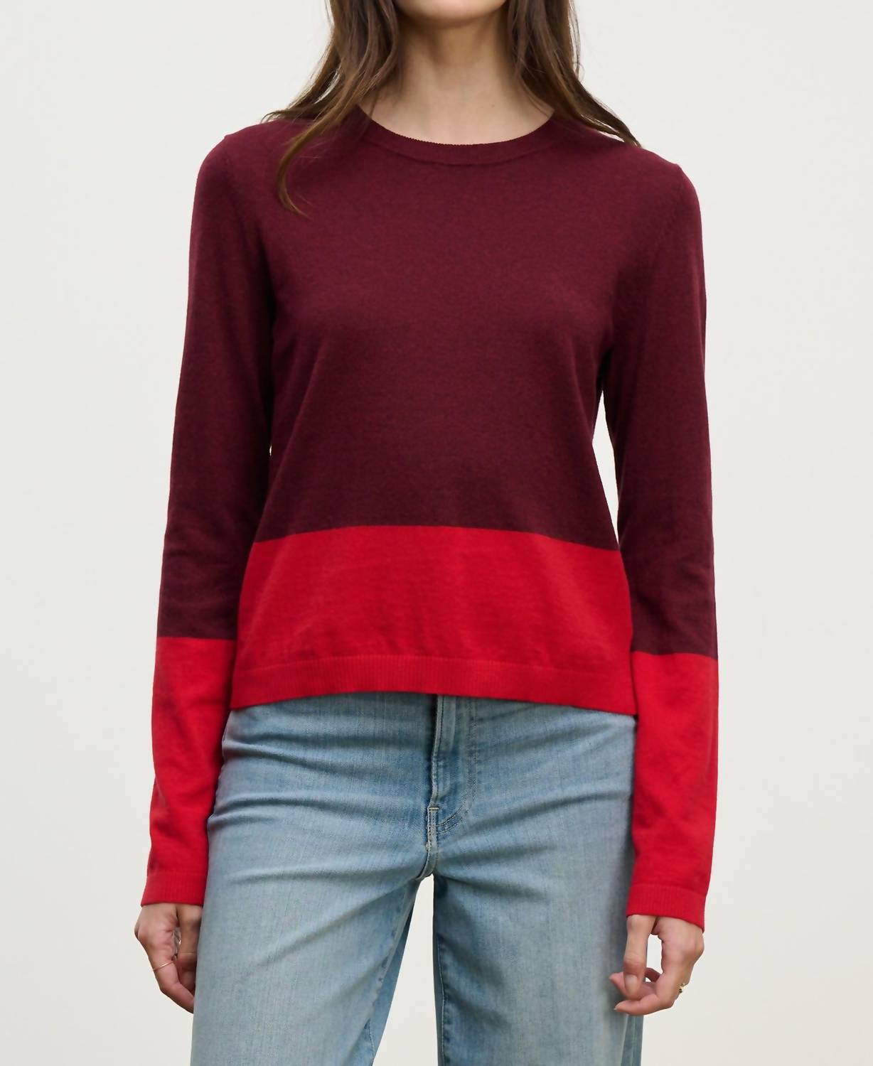 Velvet By Graham & Spencer - Roxy Colorblock Sweater
