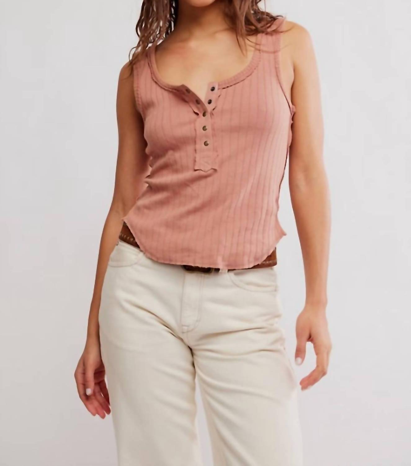 Free People - Bryson Henley Tank Top