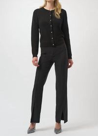 Joseph Ribkoff - Round Neck Button Down Longsleeve Sweater Top