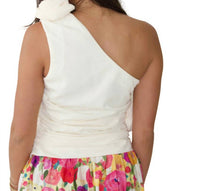 Whiteroom+Cactus - Rosette One Shoulder Top
