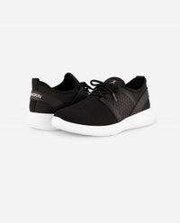 Danskin Women's Enjoy Lace Up Sneaker in black - women's shoe