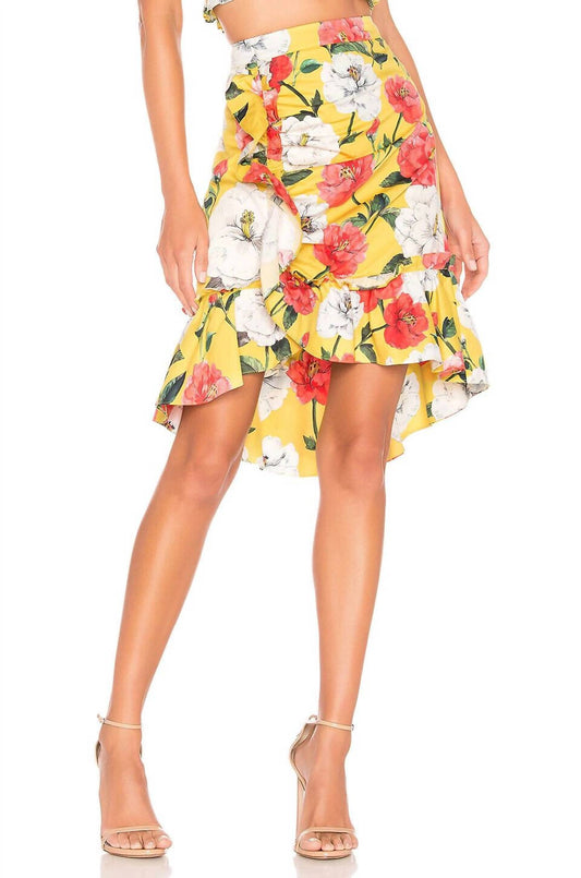 Parker - Coraline Wildflower Floral Print Ruffle Skirt