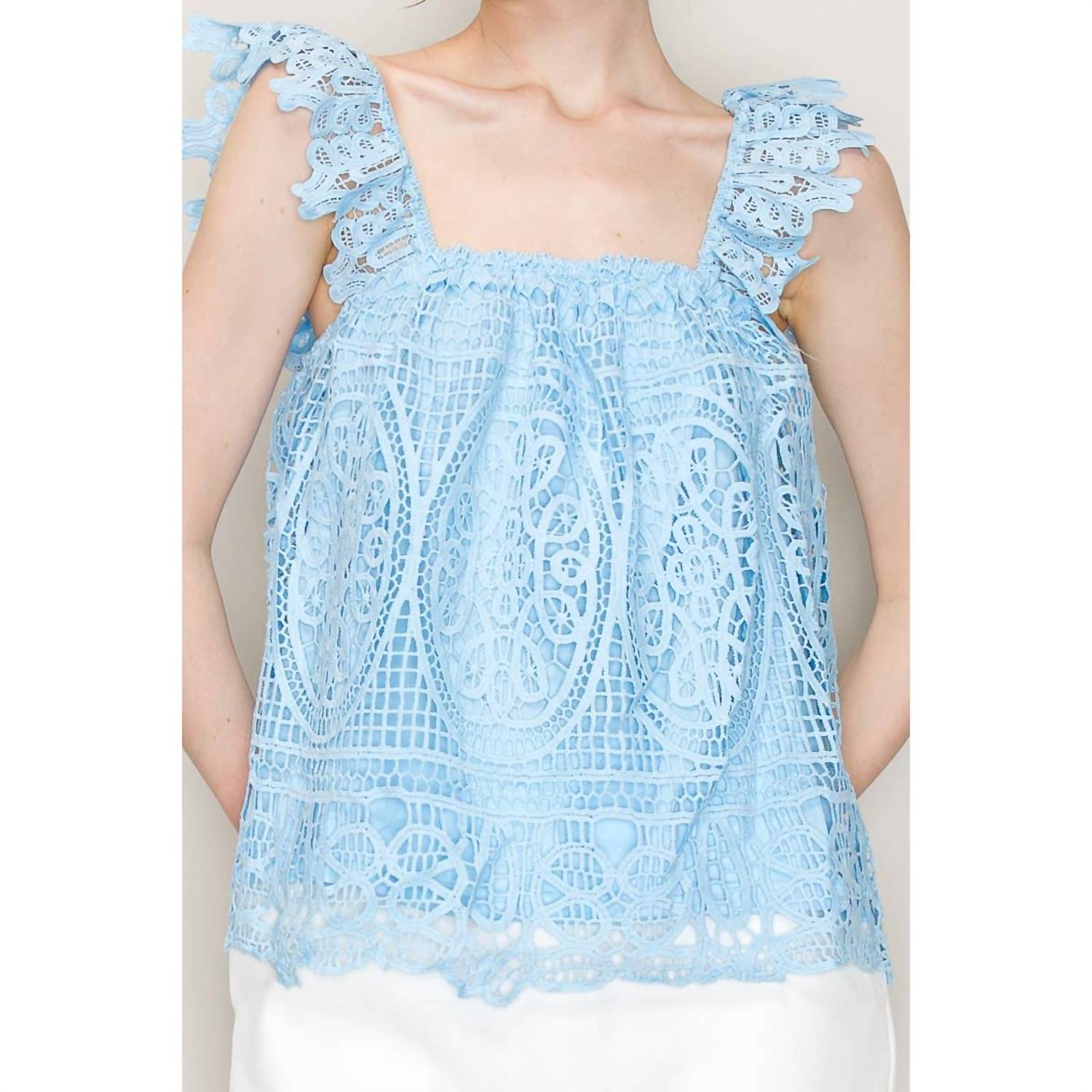 Ina Fashion - Maya Sleeveless Lace Top