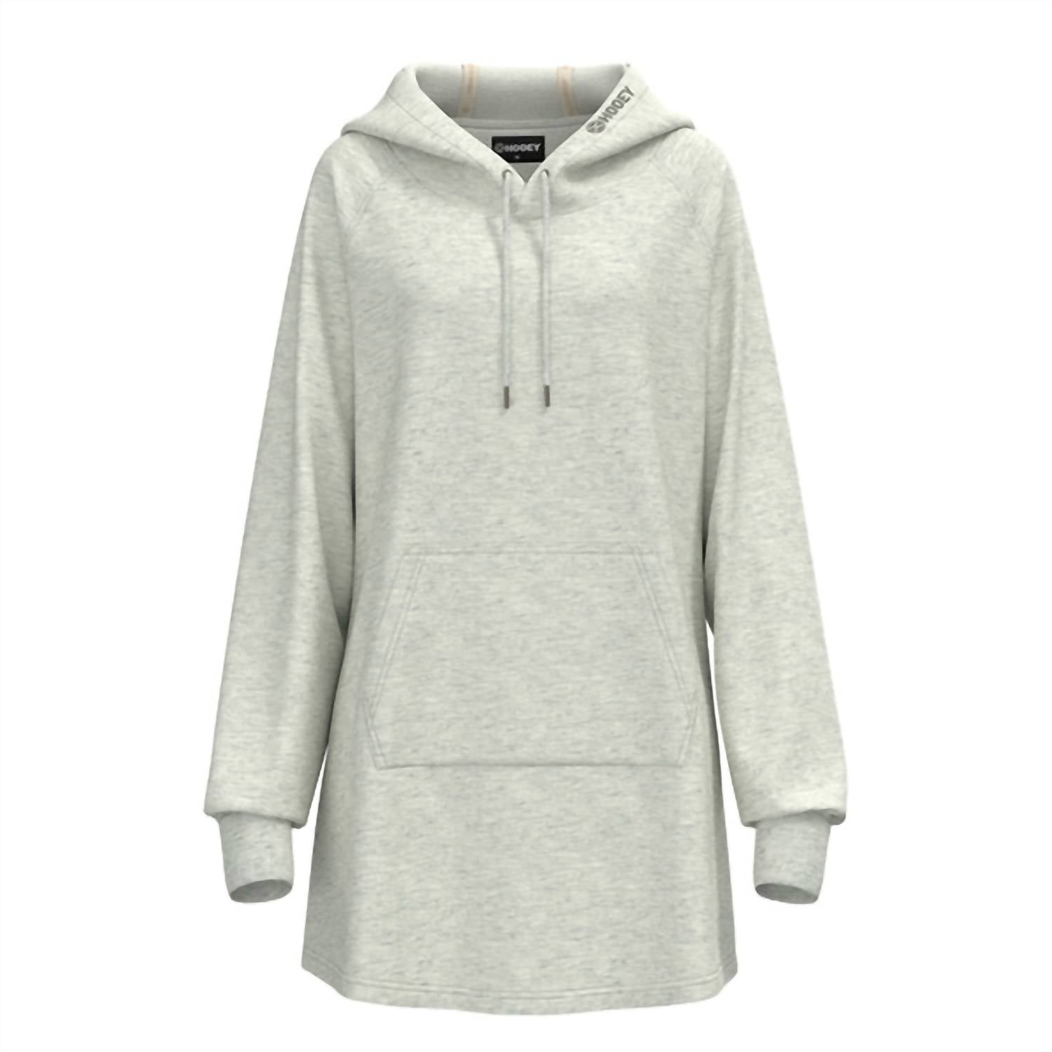 HOOEY Women's Corpus Hoody Dress in heather grey - women's top