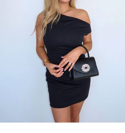 Nia - Juliette One-shoulder Mini Dress