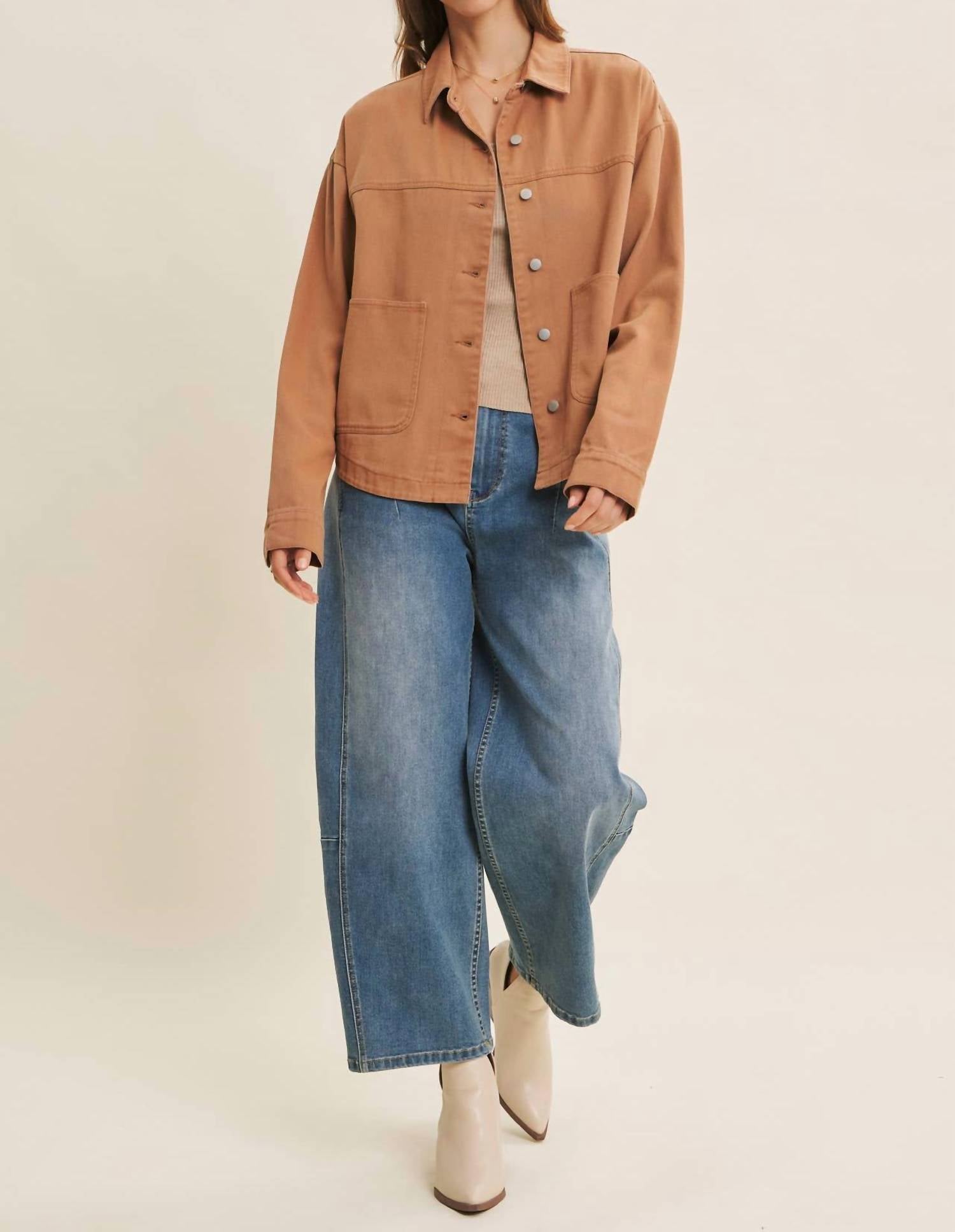In February - Washed Twill Utility Jacket