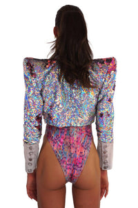 Love Khaos - Stardust Crop Sequin Jacket