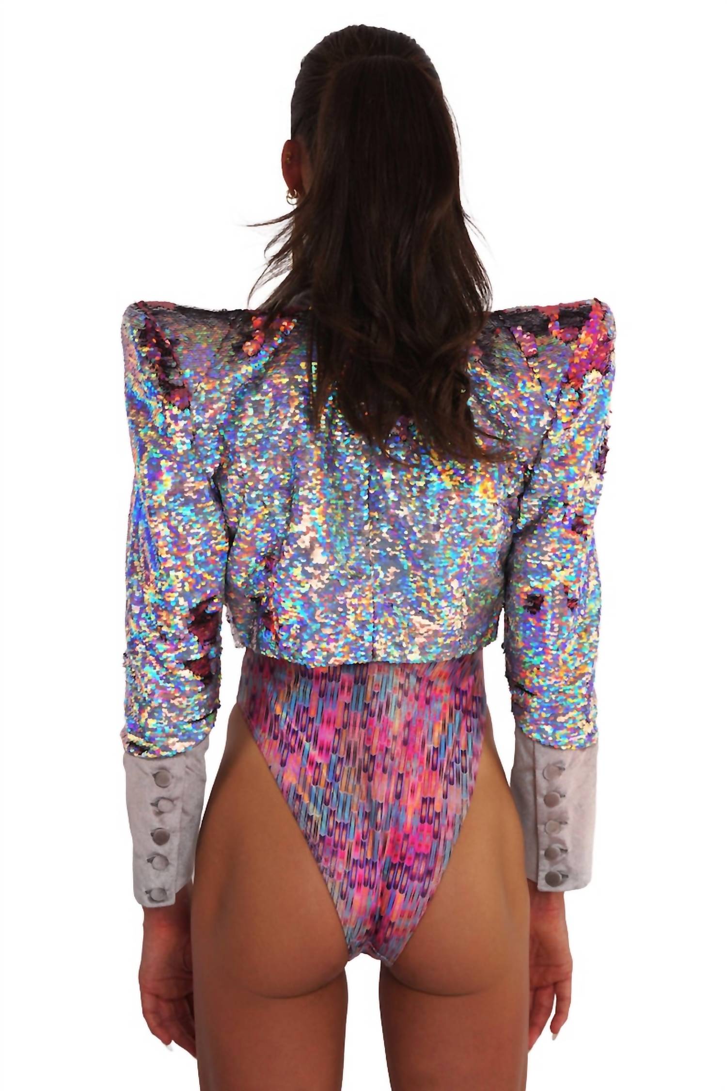 Love Khaos - Stardust Crop Sequin Jacket