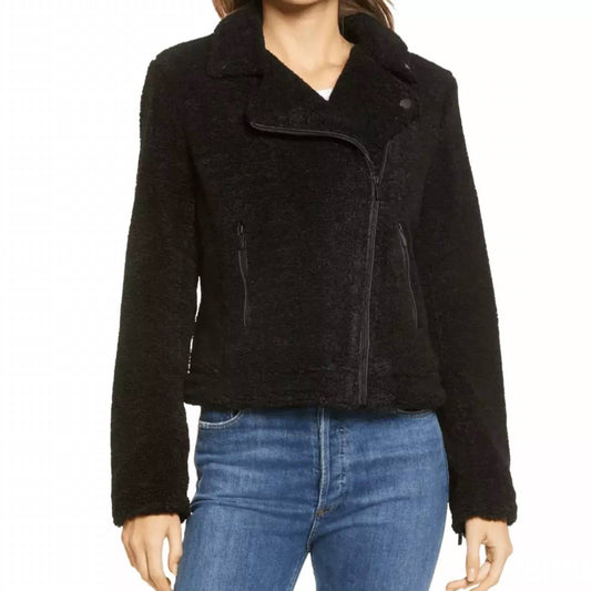 Sanctuary - Faux Fur Shearling Moto Jacket