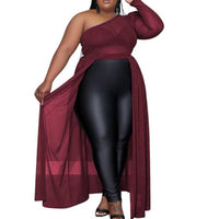 Black Pearl Clothing - One Shoulder Tunic Blouse