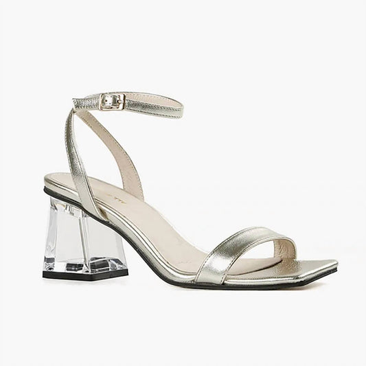 All Black - Women's Crystal Lady Heeled Sandal