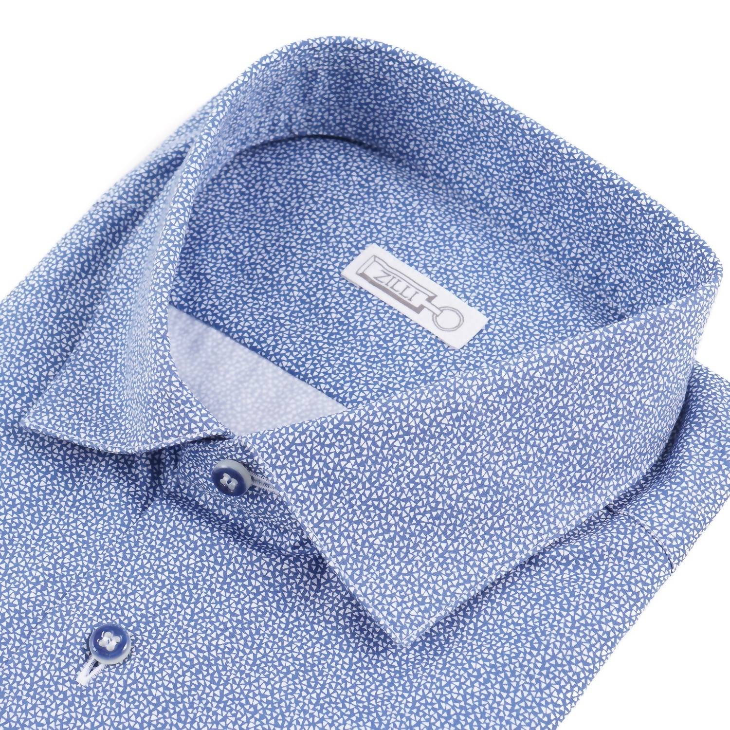 Zilli - Men's Tailored-fit Shirt With Geometric Print