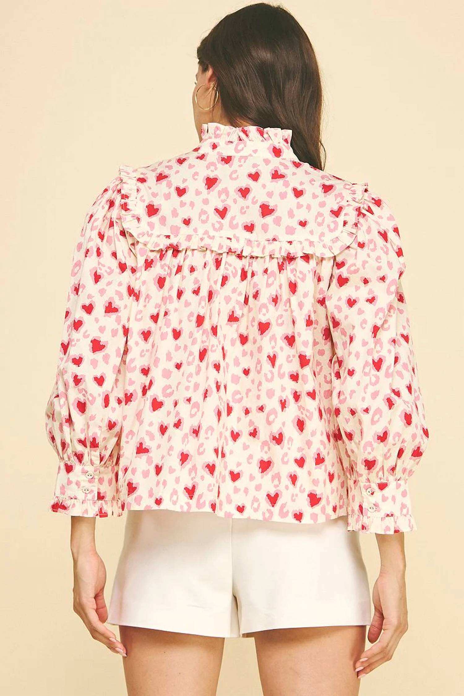 Pinch - Amélie Heart Print Blouse