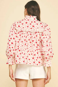 Pinch - Amélie Heart Print Blouse