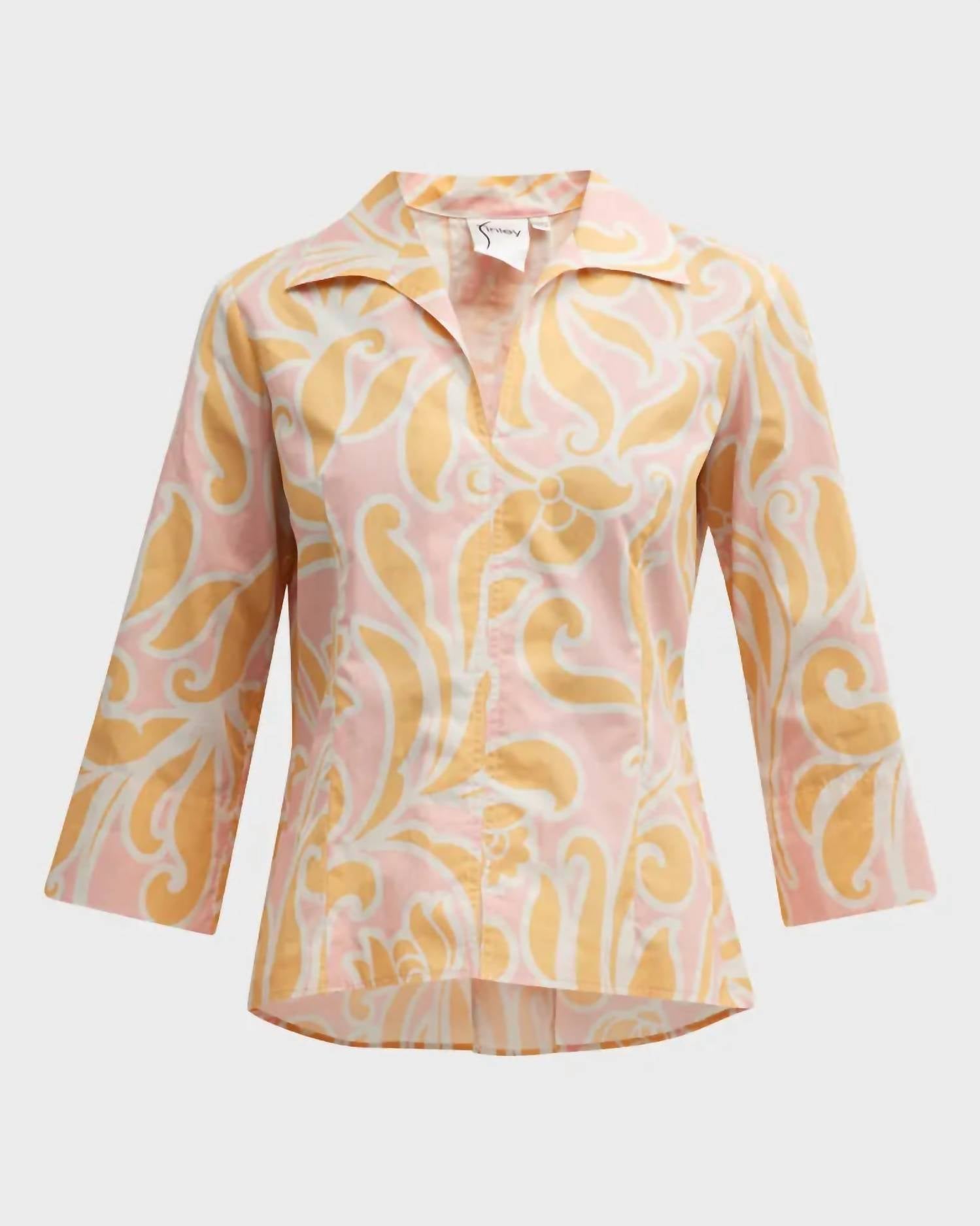 Finley - Sunshine Scroll Swing Top