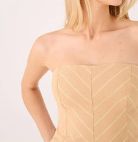 Dress To - Striped Linen Top