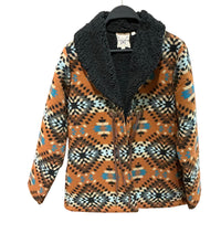 Lucky & Blessed - Women's Printed Sherpa Collar Jacket