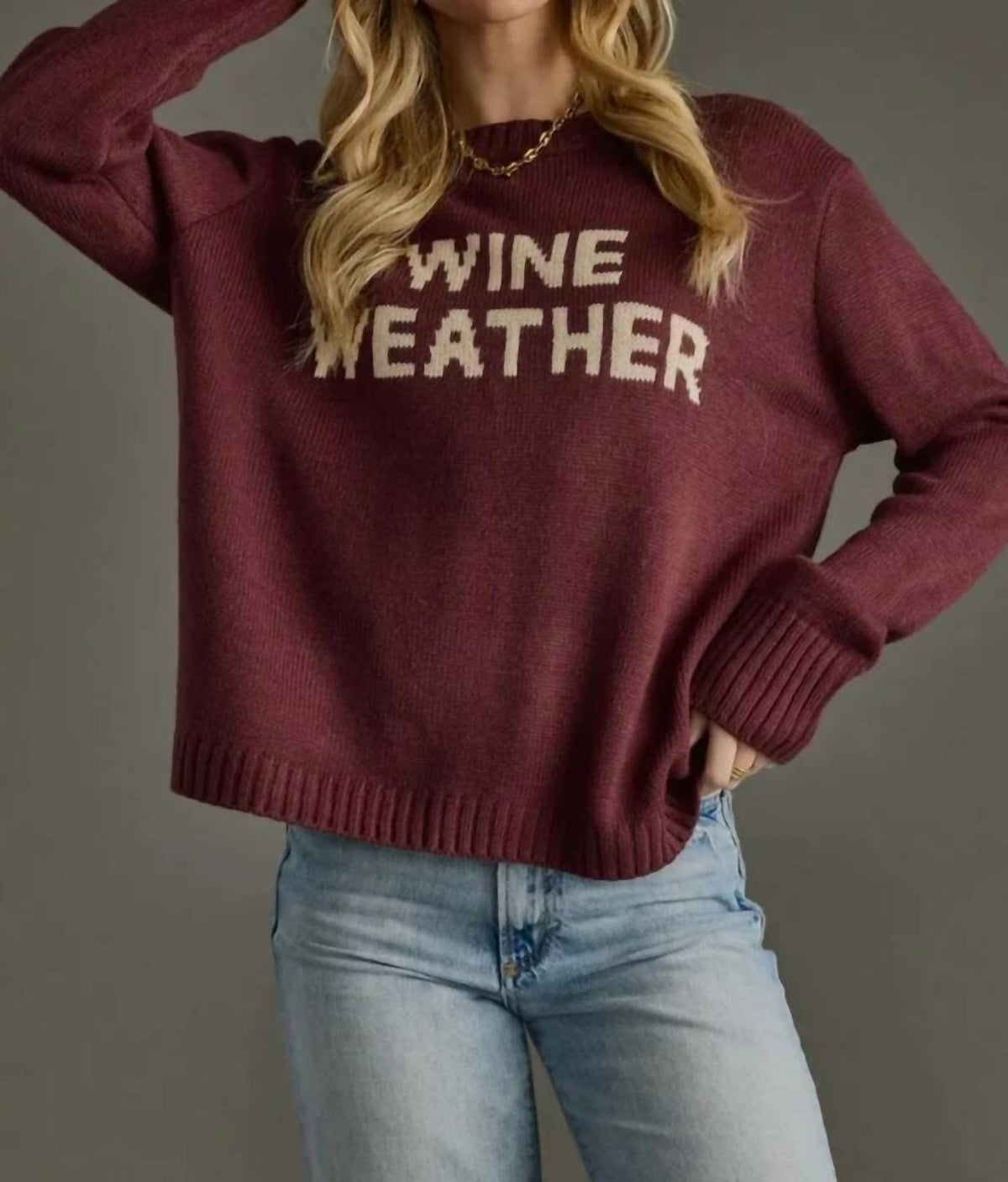 Panache Apparel - Wine Weather Sweater