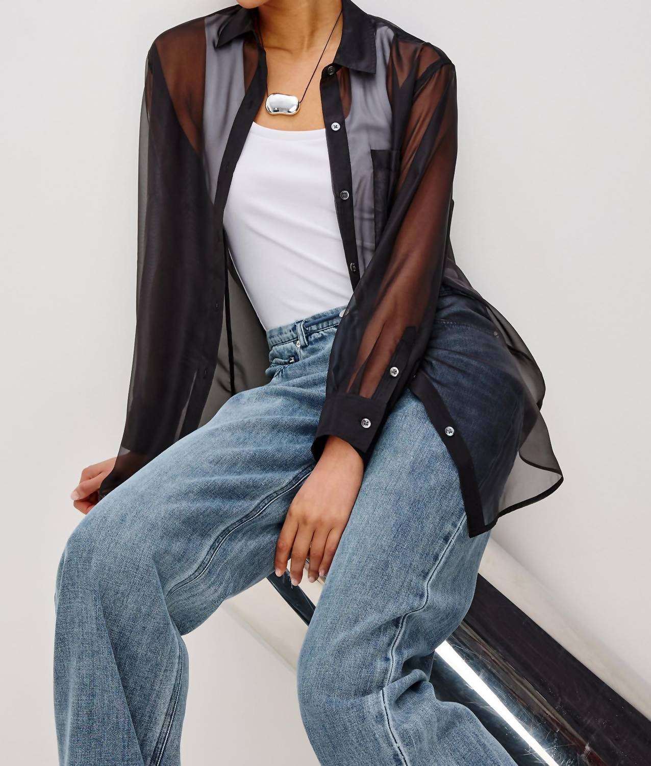 Rails - Sofiya Button Front Top