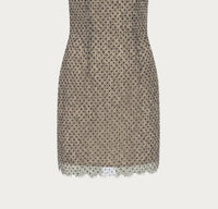 POLKA DOT LACE BODYCON DRESS