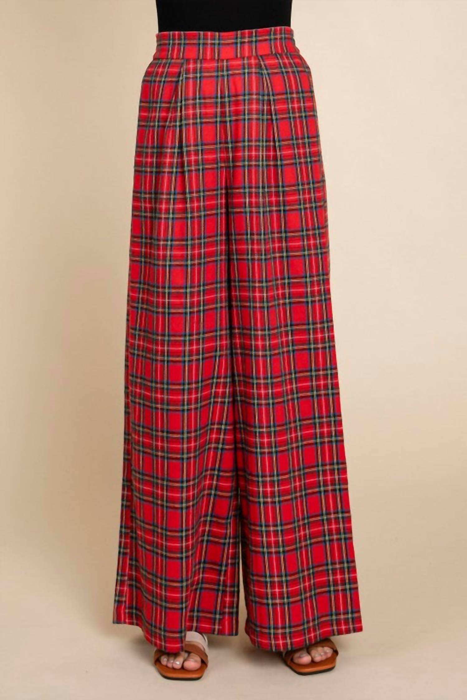 Jodifl - Check Wide Leg Pant