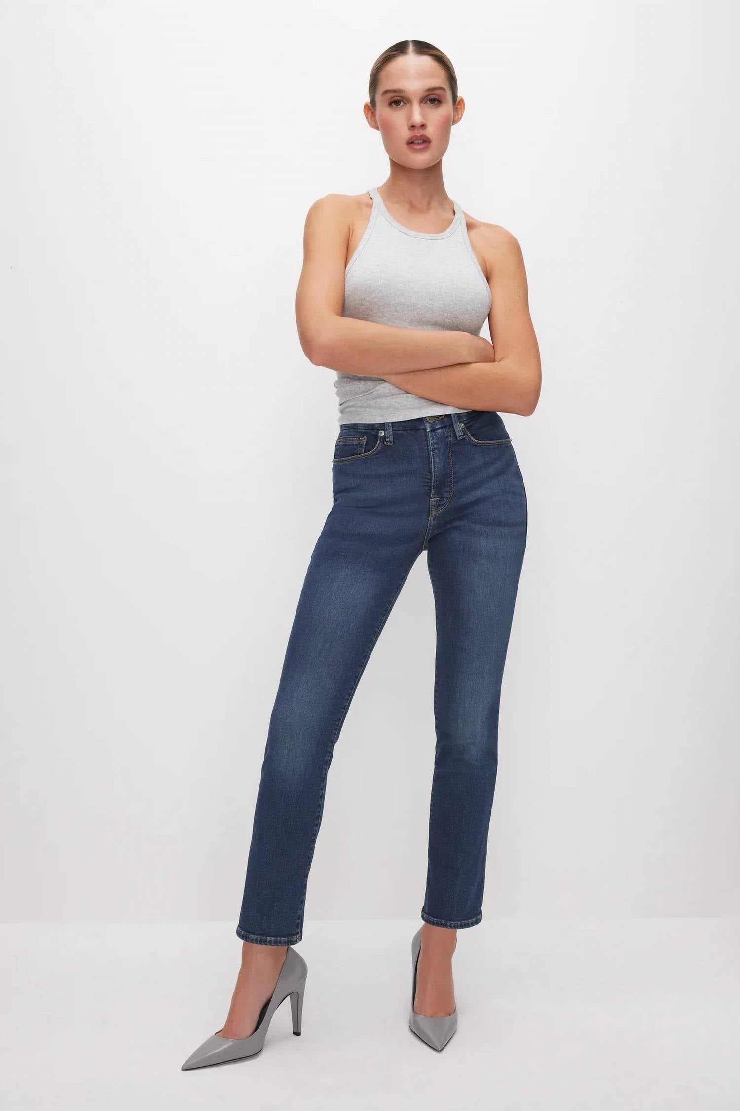 Good American - Good Legs Straight Jeans