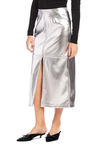 Fifteen Twenty - Kaia Faux Leather Midi Skirt