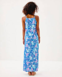 Lilly Pulitzer Kyleigh Maxi Dress in blue - women's dress - detail view