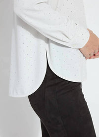 Lysse - Crystal Embellished Parker Button Down Shirt
