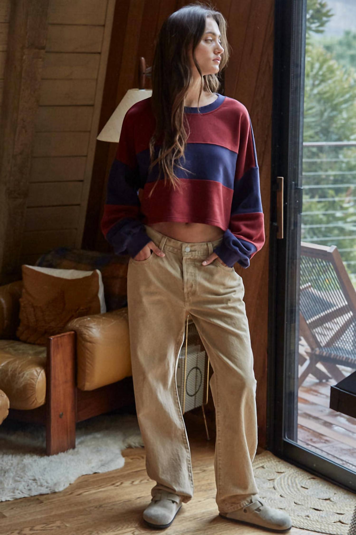 By Together - The Sidelines Cropped Pullover Top