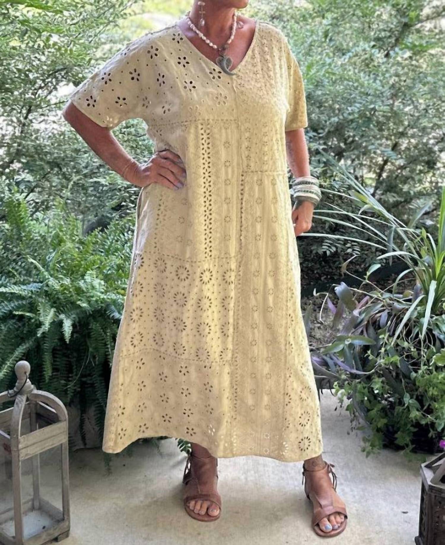 Jaded Gypsy - Patched Eyelet Dress