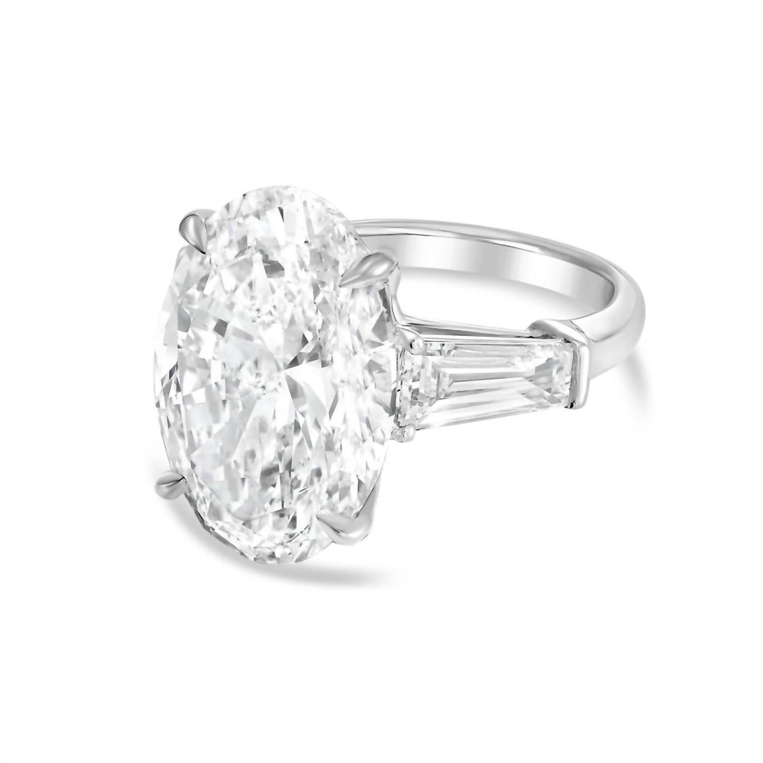Diana M Jewels - Women's Oval & Baguette Lab-Grown Diamond Ring (3.00 Ct) - Signature
