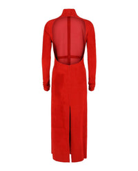 Salvatore Ferragamo - Women's Backless Suede Dress