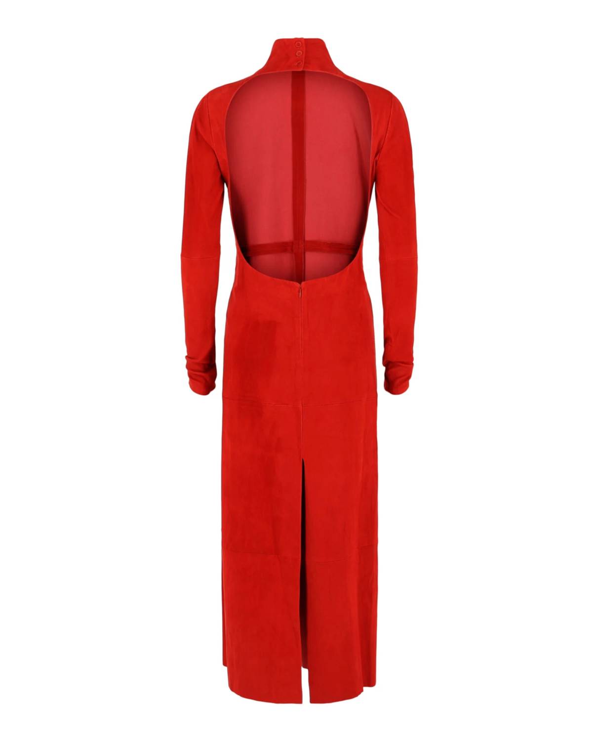 Salvatore Ferragamo - Women's Backless Suede Dress