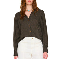 XIRENA Women's Serafina Shirt in phantom stripe - women's shirt