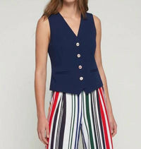 Vilagallo - V-neck Button Down Vest