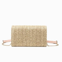 Like Dreams - Women's Bonnie Straw Wallet Bowtie Crossbody Bag
